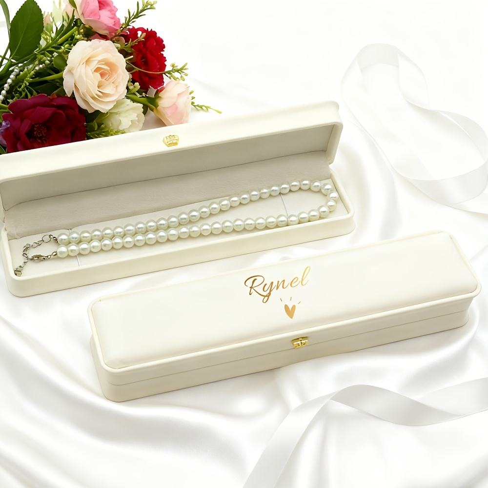 Customized Name Necklace Jewelry Box, Tailored for Storage